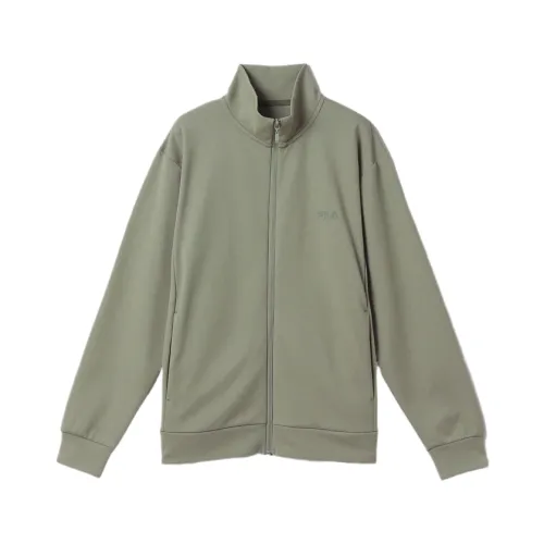 FILA Jackets Men's Green Stand Collar Moderate Other