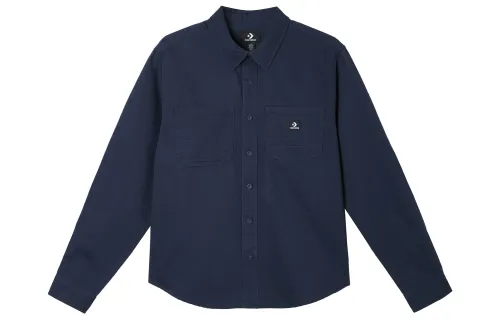 Converse Washed Woven Button Up Shirt