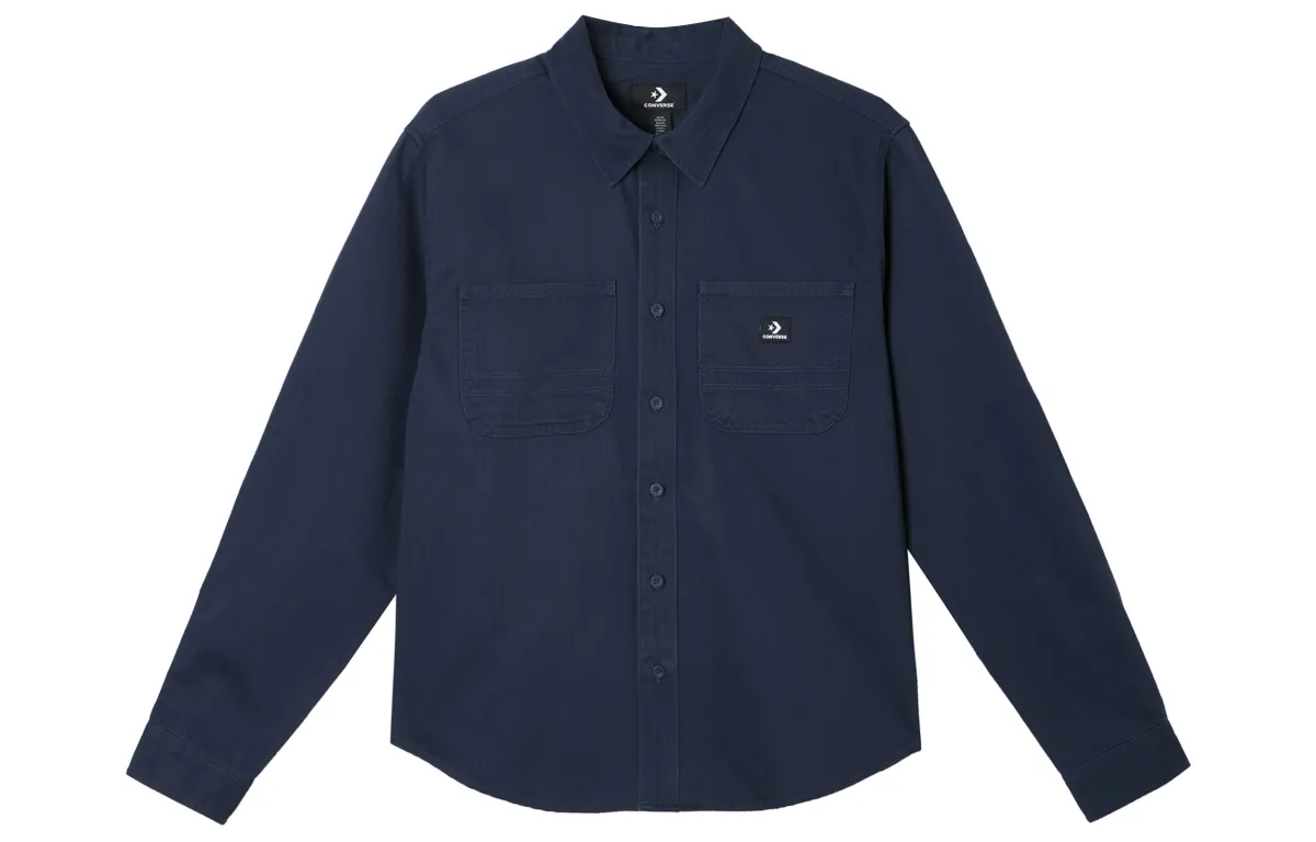 Converse Washed Woven Button Up Shirt