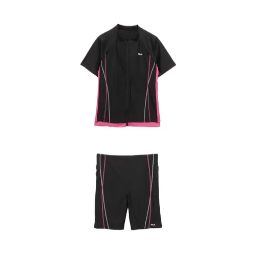 FILA Casual Suits Women's Black Stand Collar Moderate