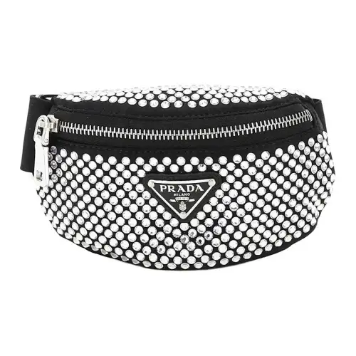 PRADA Fabric Fanny Pack Women's Black