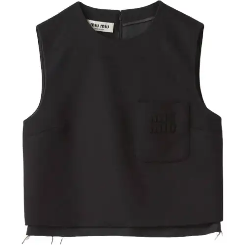 MIU MIU Tank Tops Women's Black