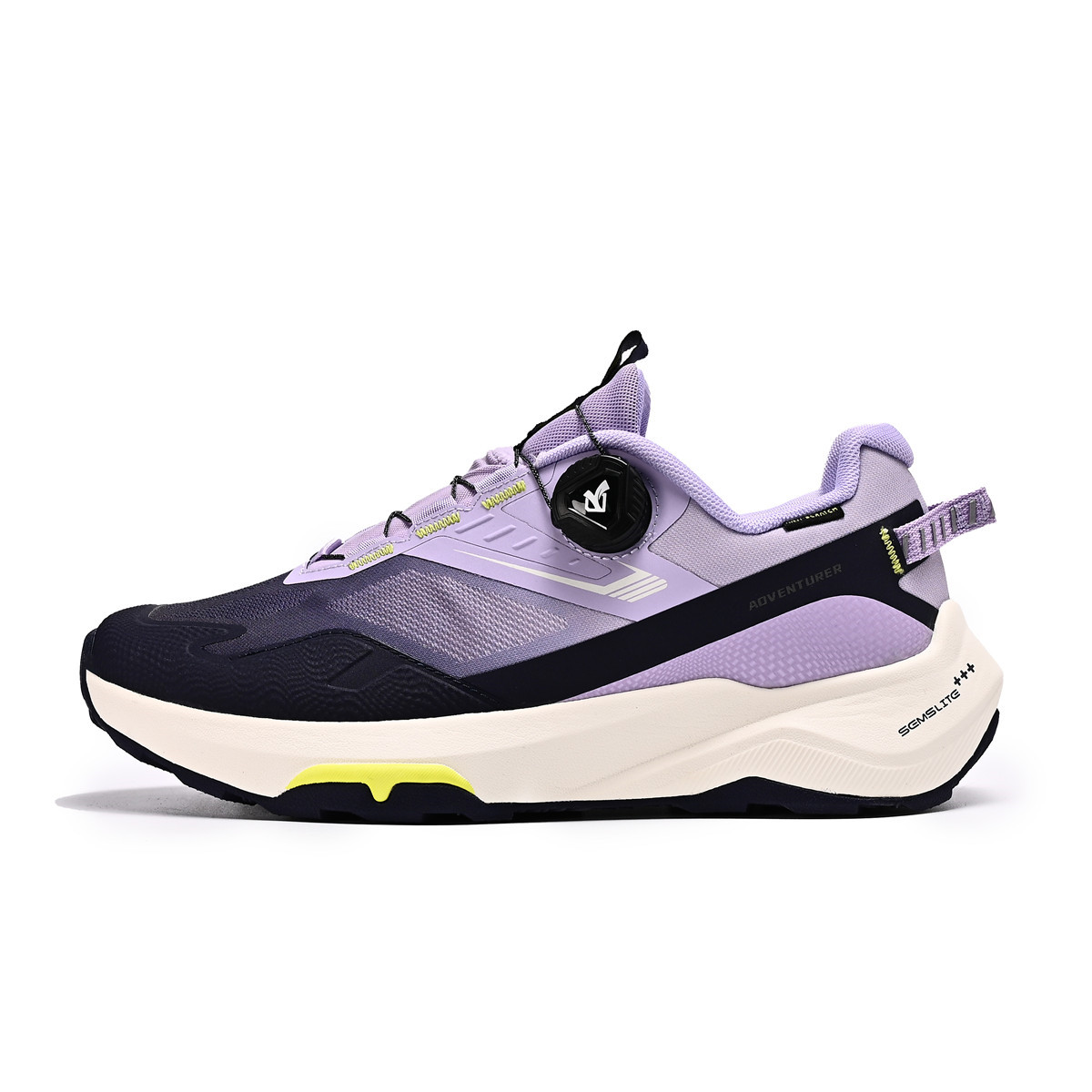 TUTU Mesh Cushioning Abrasion Resistant Lightweight Low top MD Rubber Casual Running Shoes Unisex Morning Mist Purple