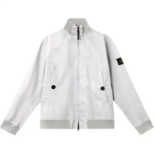 Stone Island logo-patch bomber jacket