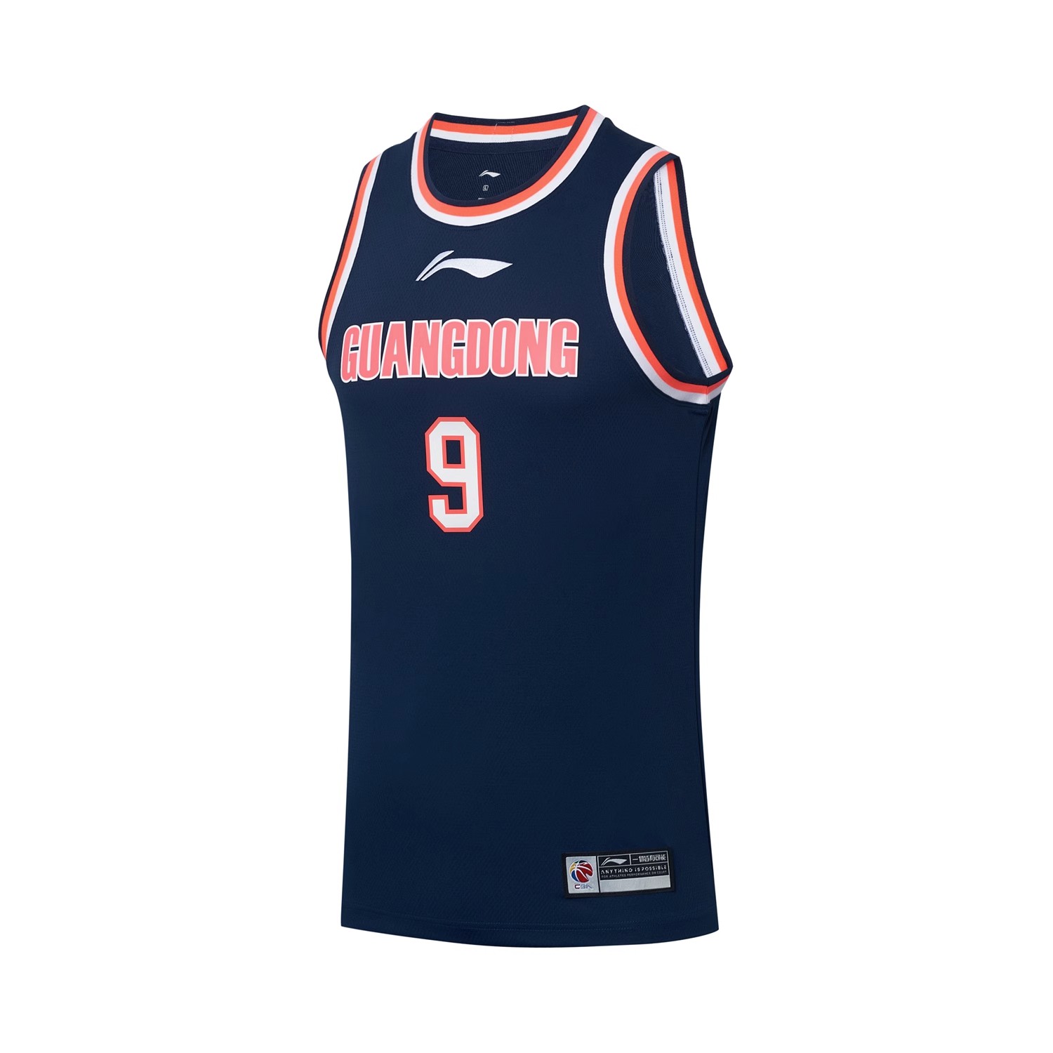 Li Ning Professional Basketball Collection Basketball Jerseys Men’s Navy Blue Moderate Straight Fit
