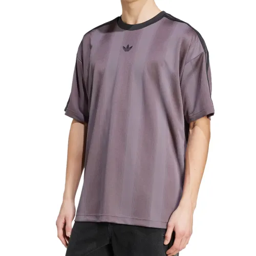 Adidas Originals Adicolor jacquard three-stripe T-shirt