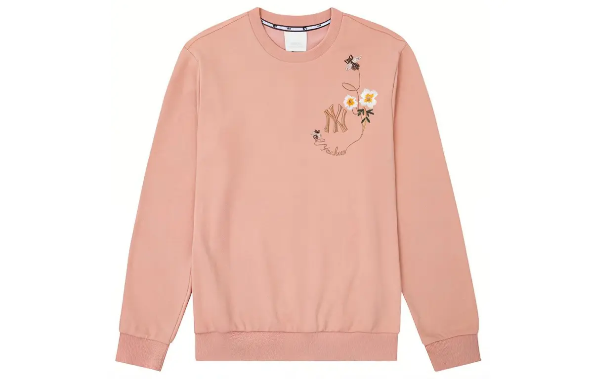 MLB Sweatshirts Unisex Pink Crew Neck Moderate