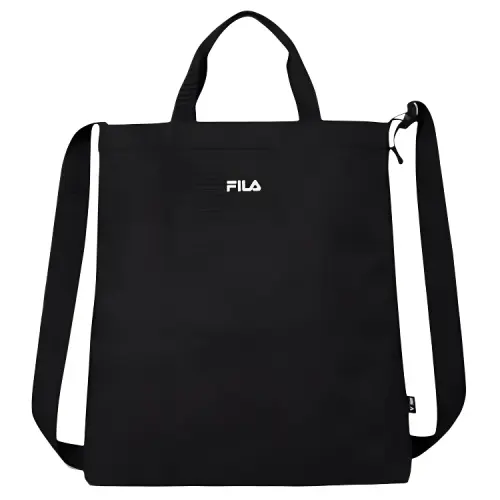 FILA Nylon One Shoulder Handbag Unisex Black