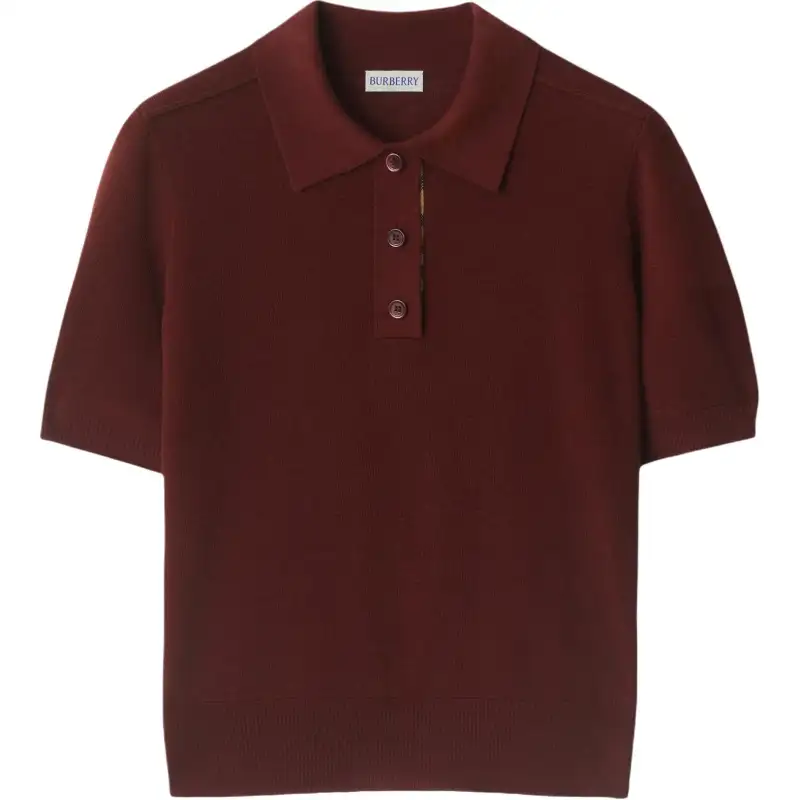 Burberry wool polo shirt