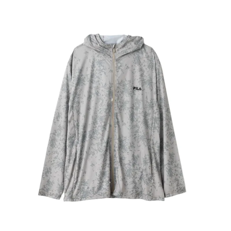 FILA Jackets Men's Silver Gray Hooded Moderate Other