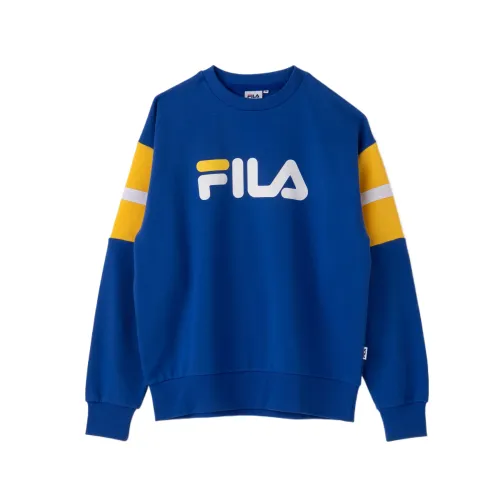 FILA Sweatshirts Women's Marine Blue Crew Neck Moderate