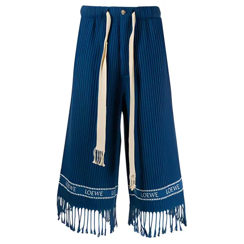LOEWE Casual Pants Men's Blue Moderate Straight Fit Pants