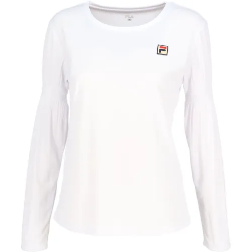 FILA Tennis Tops Women's White Crew Neck Moderate