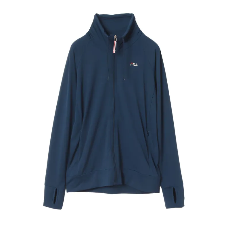 FILA Jackets Women's Marine Blue Stand Collar Moderate Other