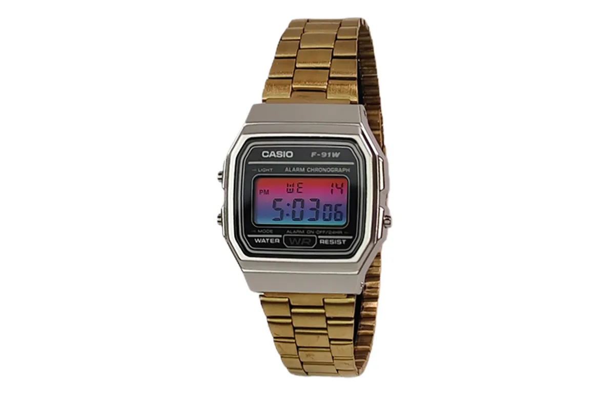 CASIO Custom Collection Quartz Movement Stainless Steel Strap Watch Men's Watches Black Dial