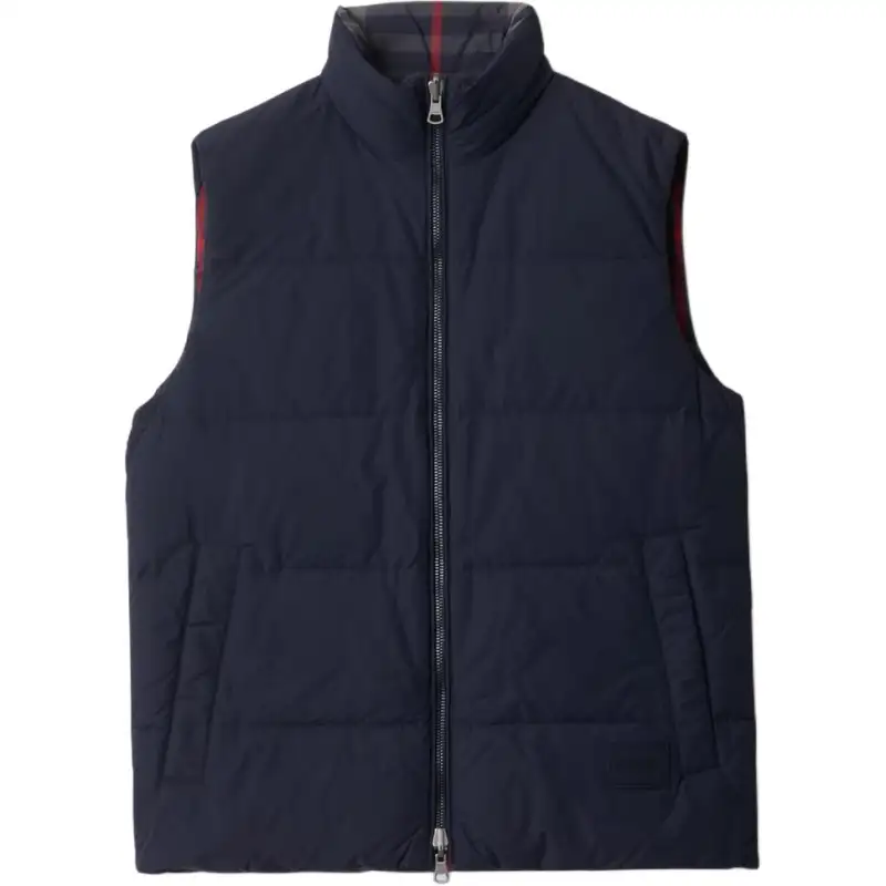 Burberry Down Vest Men's Marine Blue