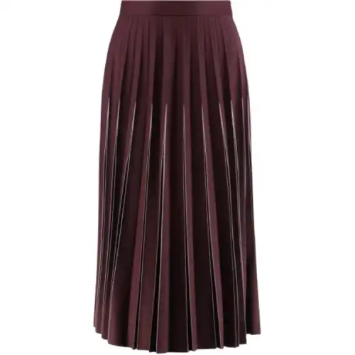 Bottega Veneta Casual Long Skirt Women's Burgundy