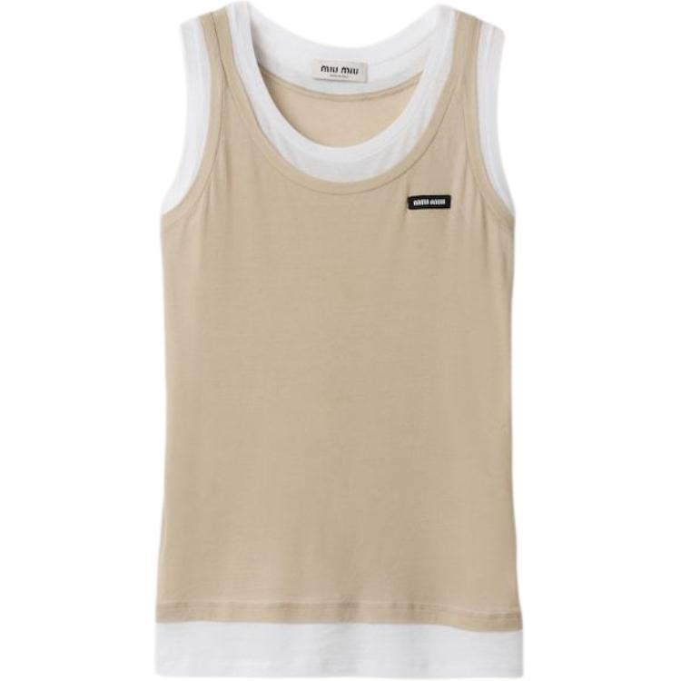 Женский топ MIU MIU Vest (каки)