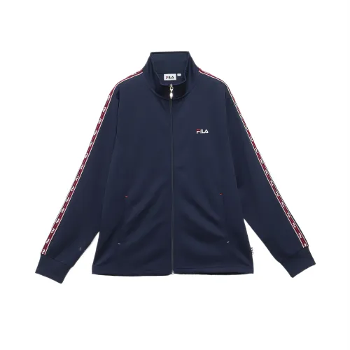 FILA Jackets Women's Marine Blue Stand Collar Moderate Other
