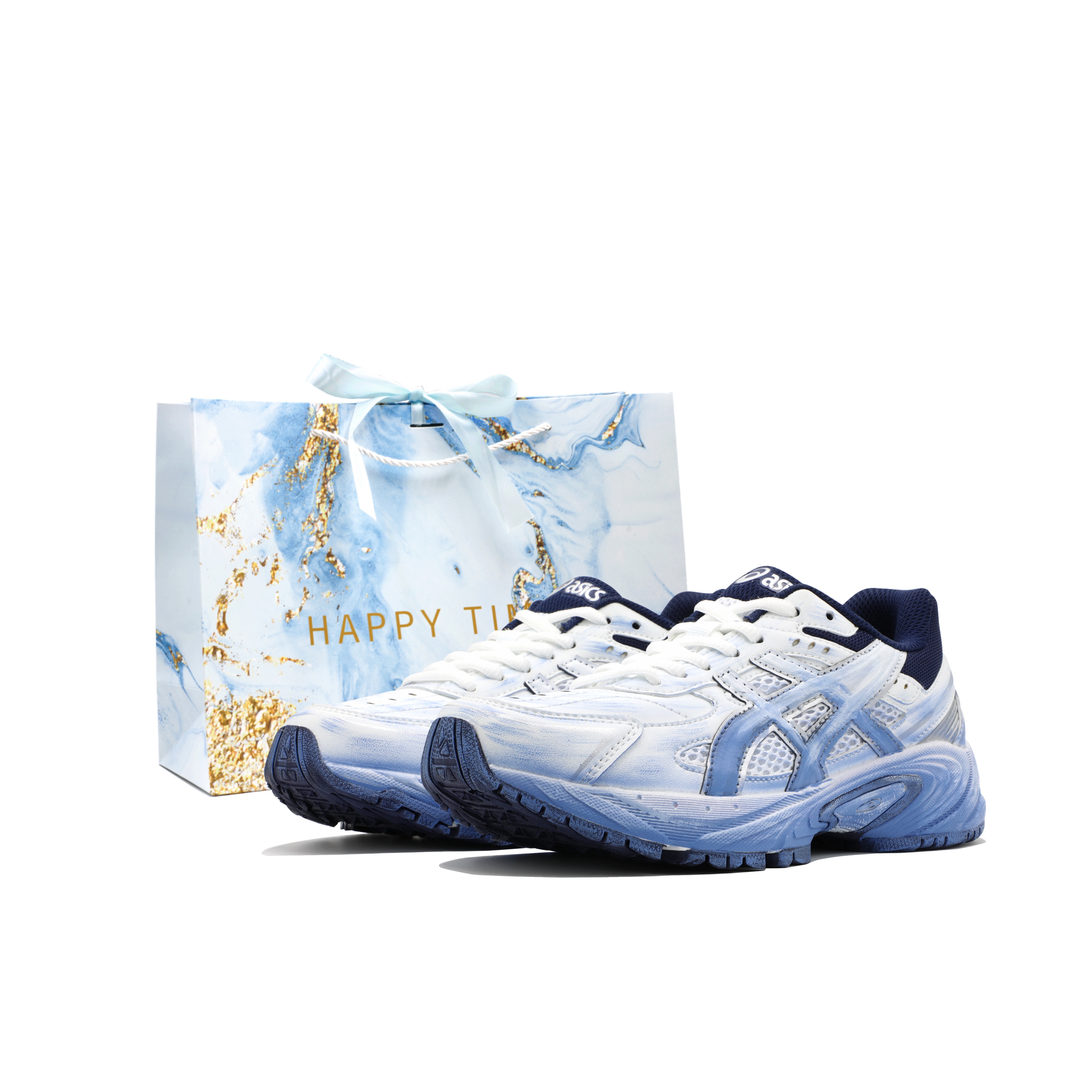 Asics Gel 170TR Abrasion Resistant Low top Casual Running Shoes Unisex Dark Blue White