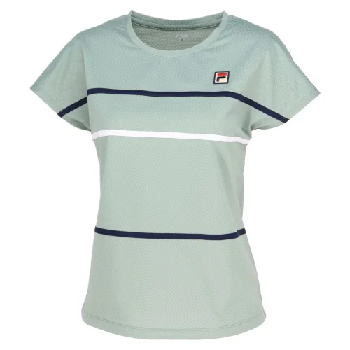 FILA Tennis Tops Women's Green Crew Neck Moderate