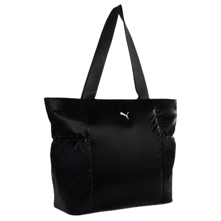 PUMA Fabric Tote Bag, Shopping Bag, Handbag, Shoulder Bag Regular Unisex Black