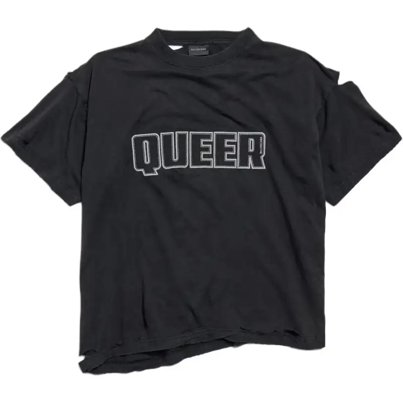 Balenciaga SS25 T Shirt Loose Fit Unisex Black