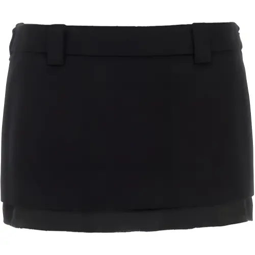 MIU MIU Velour Mini Skirt