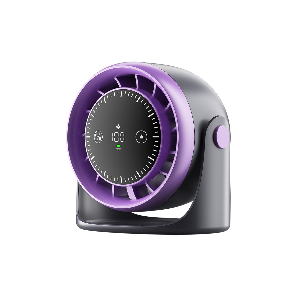 APEPALOG desktop fan, 100-speed wind speed adjustment, mobile phone smart APP remote control, mobile small office desktop charging, outdoor play for students in bedrooms and dormitories, ultra-long battery life and long-lasting USB fan