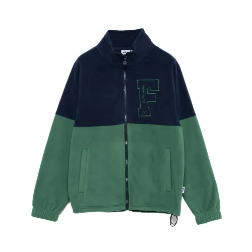 FILA 1911 Jackets Men's Green Stand Collar Moderate Other