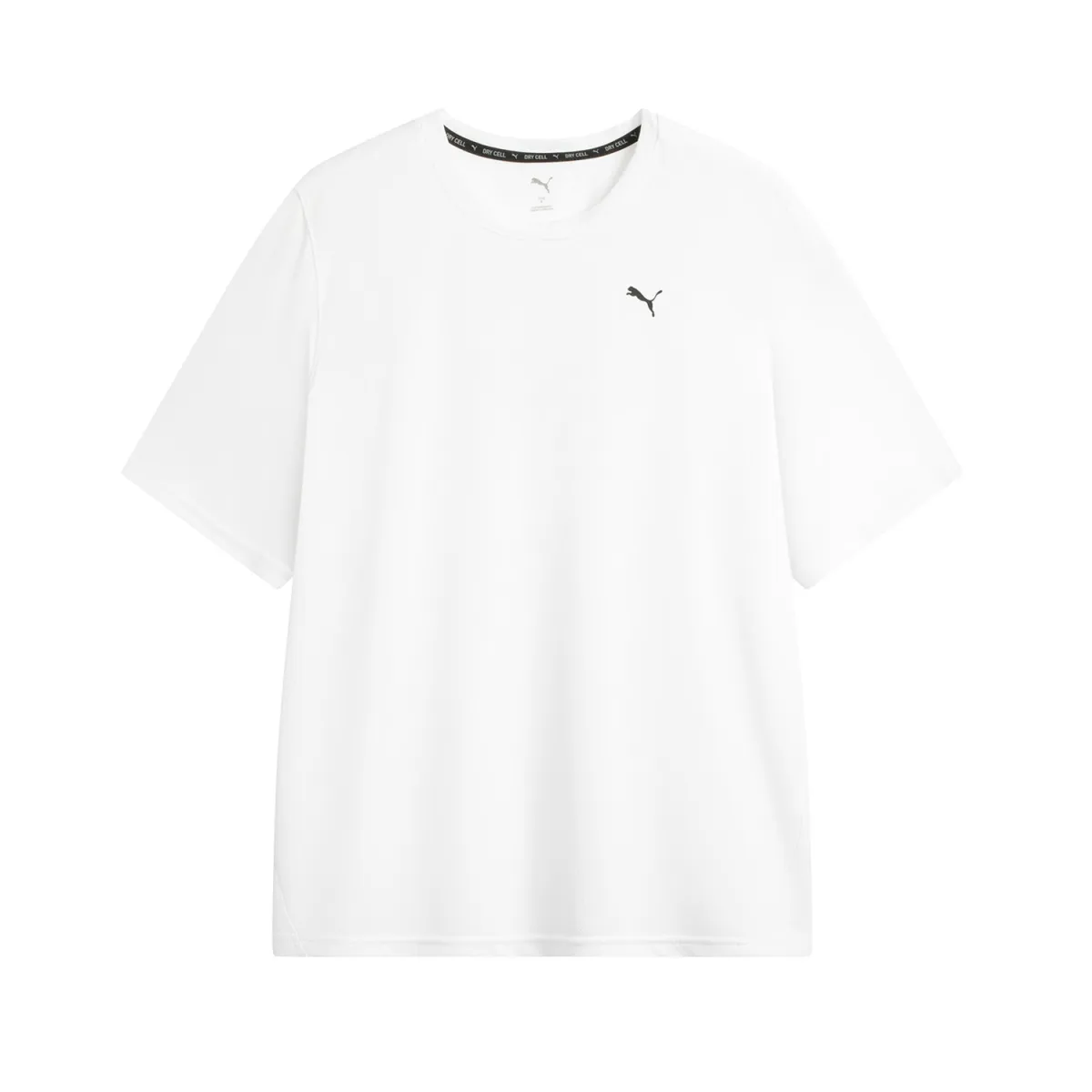 PUMA T-Shirts Unisex White Crew Neck Moderate