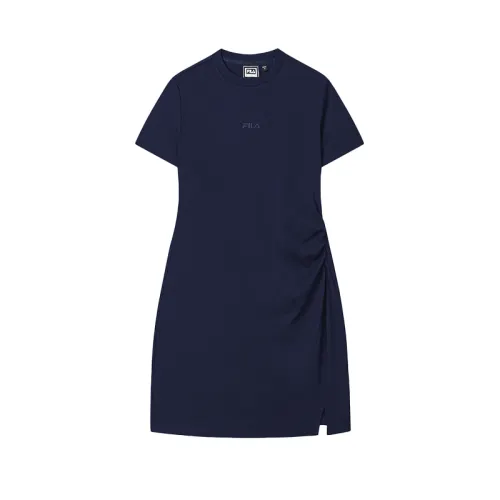 FILA ORIGINALE Short Sleeved Dress Women's Dark Silent Blue DB