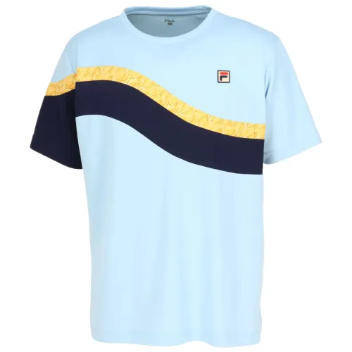 FILA Tennis Tops Men's Blue Crew Neck Moderate