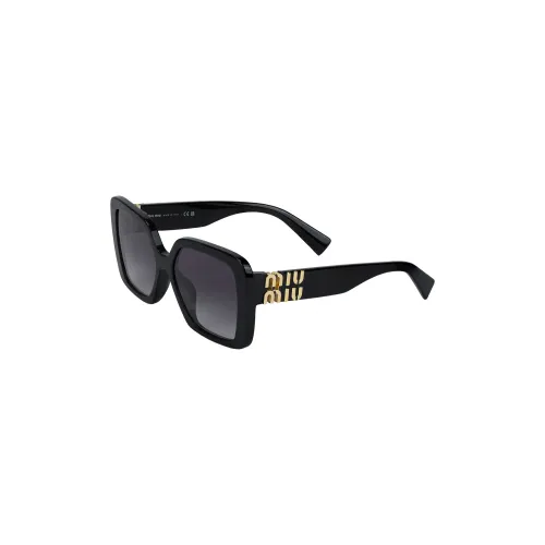 MIU MIU Logo-plaque Oversized-frame Sunglasses