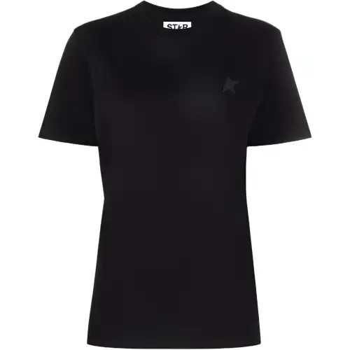Golden Goose Deluxe Brand Logo Printed Crewneck T Shirt