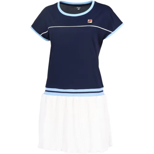 FILA Tennis Tops Women's Marine Blue Crew Neck Moderate