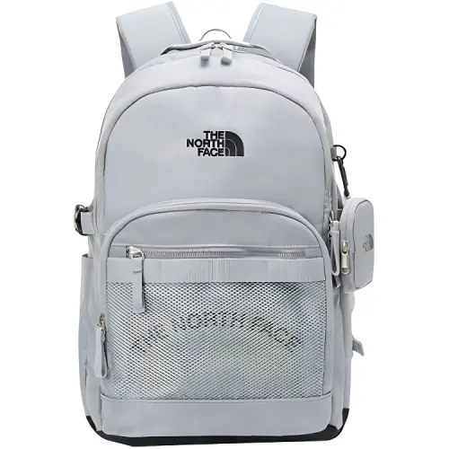 THE NORTH FACE 24L Backpack Outdoor Bag Nylon Light Gray Unisex