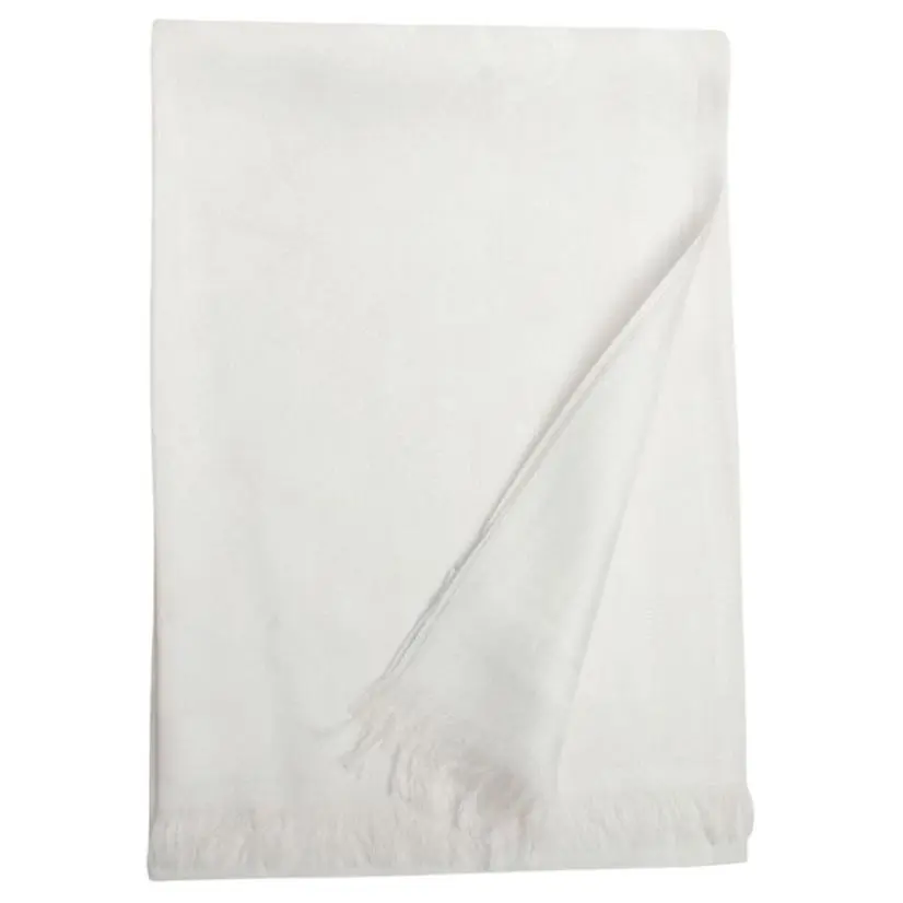 COACH Original Design Wool Knit Scarves Unisex White