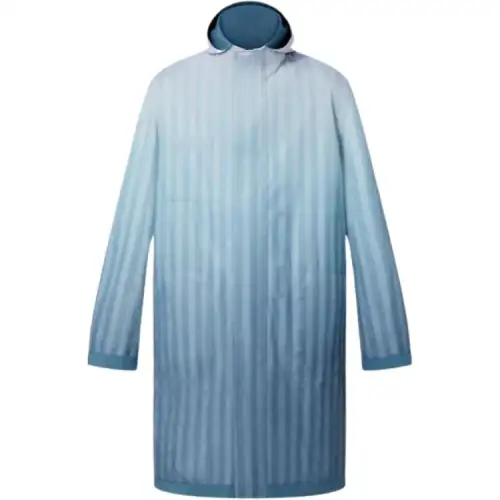 LOUIS VUITTON New Quarterly Products Of LV Parka Coats Men's Blue Hooded Moderate