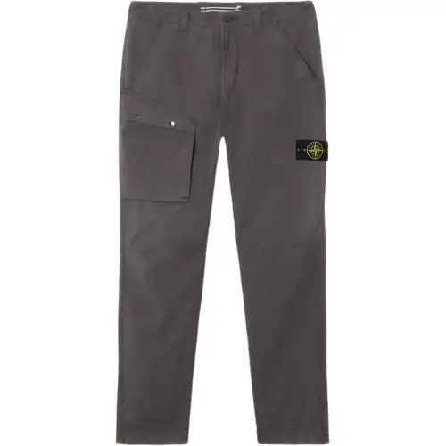 STONE ISLAND Logo Patch Cargo Trousers