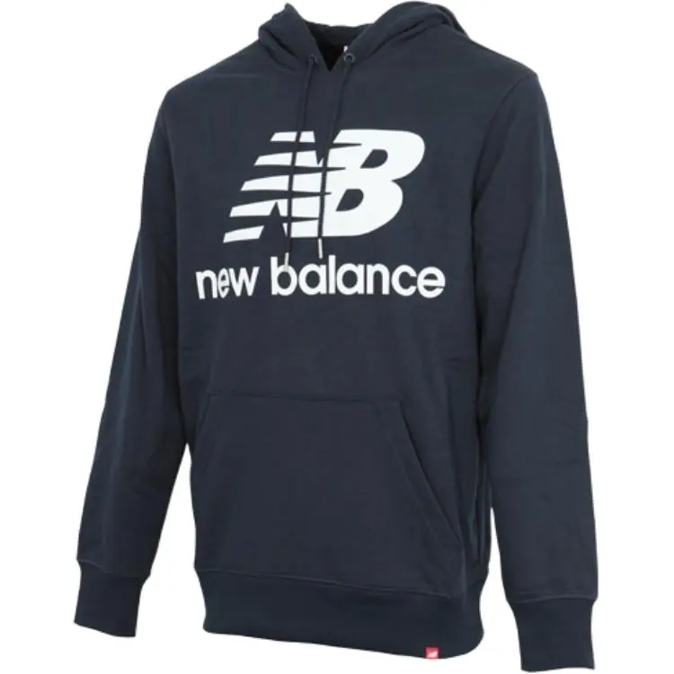 New Balance Sweatshirts Unisex Marine Blue Hooded Moderate Regular