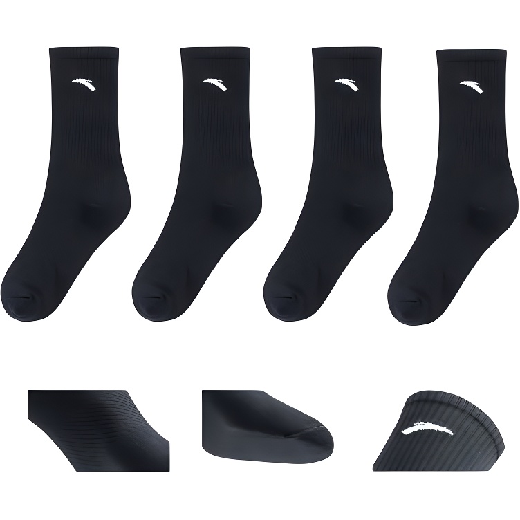 Anta Knee High Socks Men’s Black