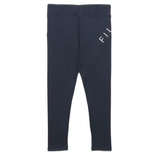FILA Casual Pants Women's Marine Blue Moderate Slim Fit Pants