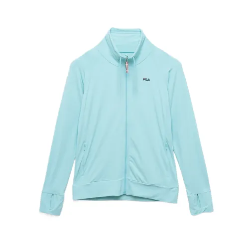 FILA Jackets Women's Light Green Stand Collar Moderate Other