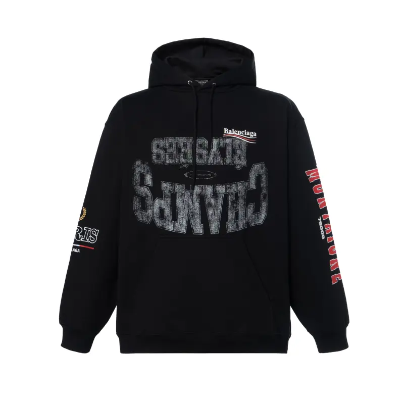 Balenciaga SS25 Sweatshirt Loose Fit Men's Black