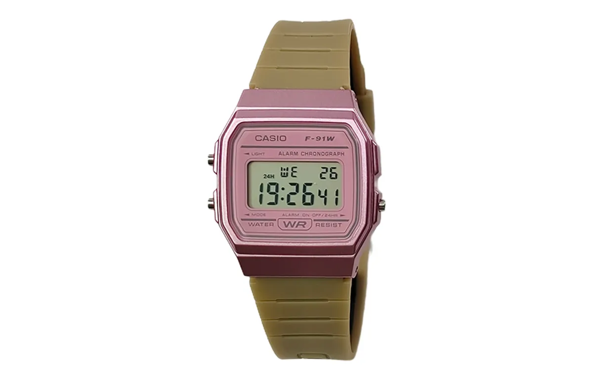 CASIO Custom Collection Quartz Movement Resin Strap Watch Women's Watch Pink Watch Dial