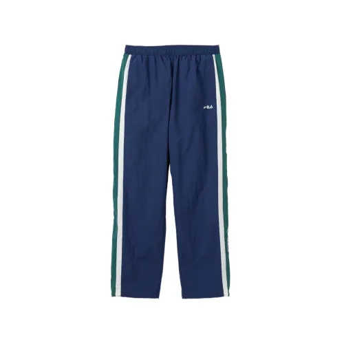FILA Casual Pants Unisex Marine Blue Moderate Straight Fit Pants