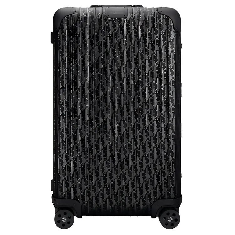 DIOR Aluminum Trolley Bag 28 Inch Men's Black
