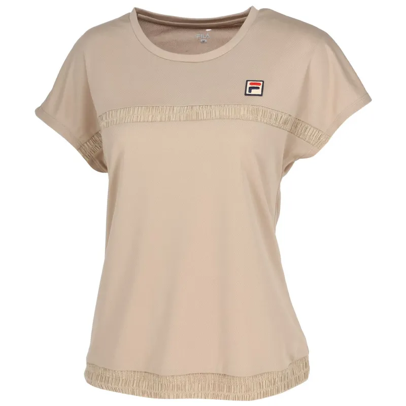 FILA Tennis Tops Women's Brown Crew Neck Moderate