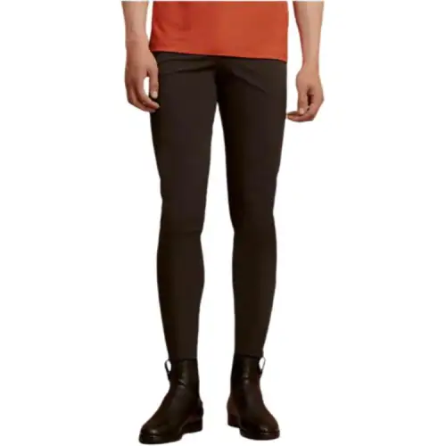 HERMES Casual Pants Men's Black
